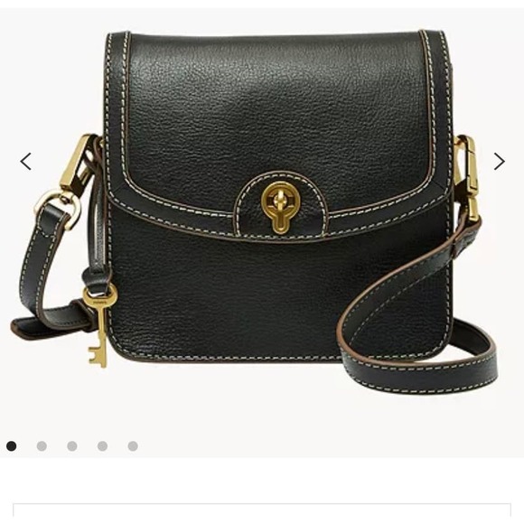 Fossil Handbags - Fossil shoulder bag with gold hardware